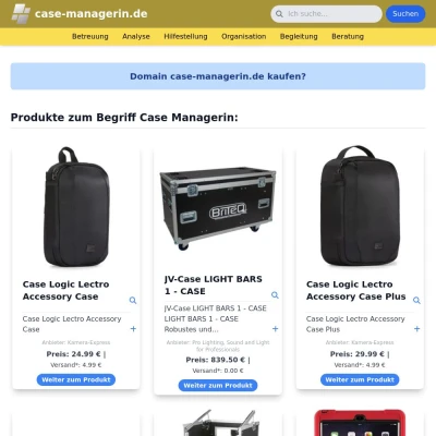 Screenshot case-managerin.de