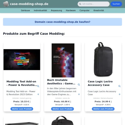 Screenshot case-modding-shop.de