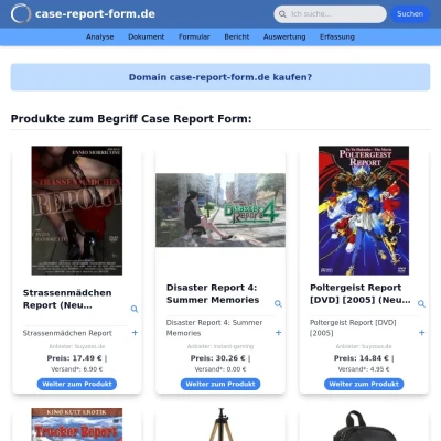 Screenshot case-report-form.de