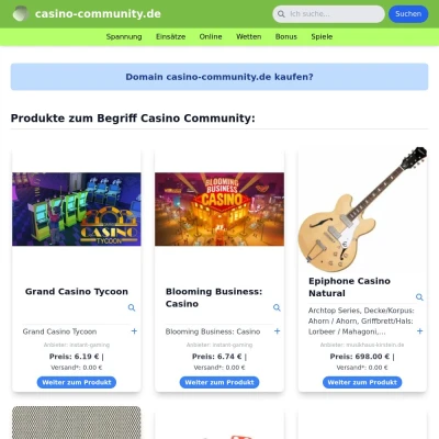 Screenshot casino-community.de