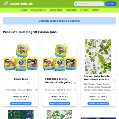 Screenshot casino-jobs.de