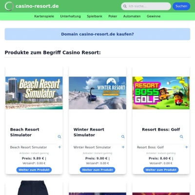 Screenshot casino-resort.de