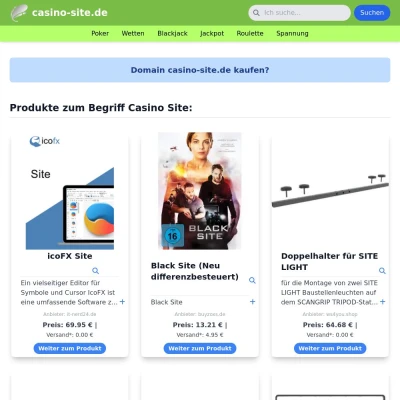 Screenshot casino-site.de