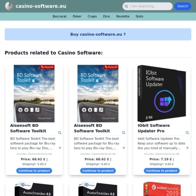 Screenshot casino-software.eu