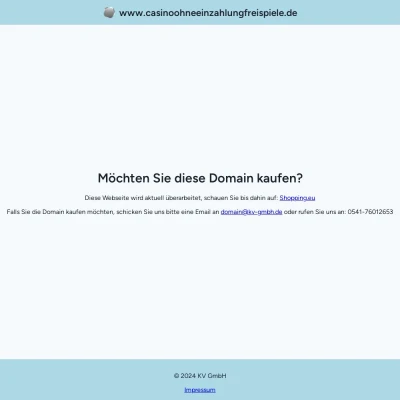 Screenshot casinoohneeinzahlungfreispiele.de