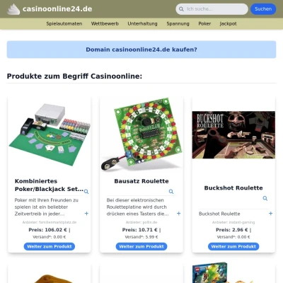 Screenshot casinoonline24.de