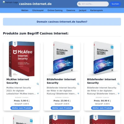 Screenshot casinos-internet.de