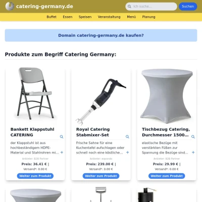 Screenshot catering-germany.de