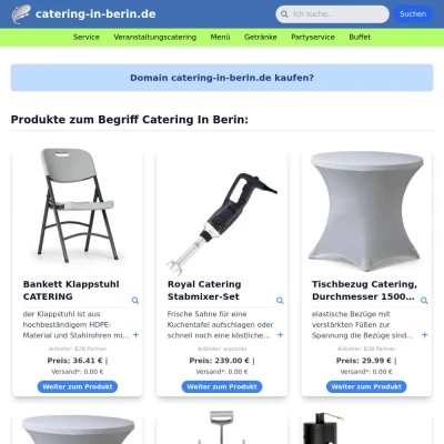 Screenshot catering-in-berin.de