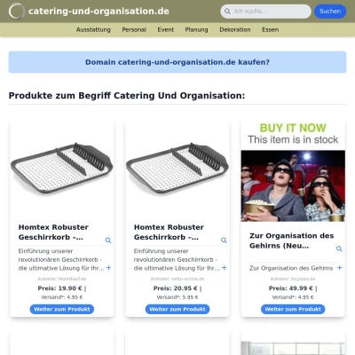 Screenshot catering-und-organisation.de