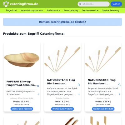 Screenshot cateringfirma.de