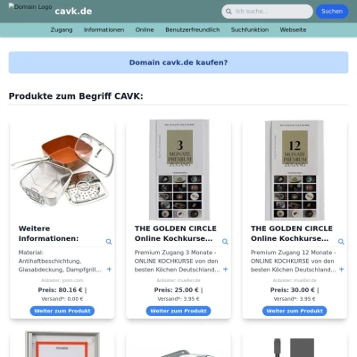 Screenshot cavk.de