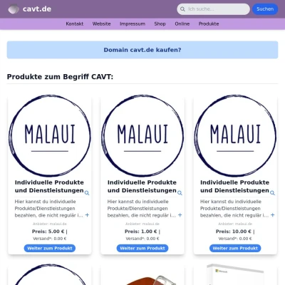 Screenshot cavt.de