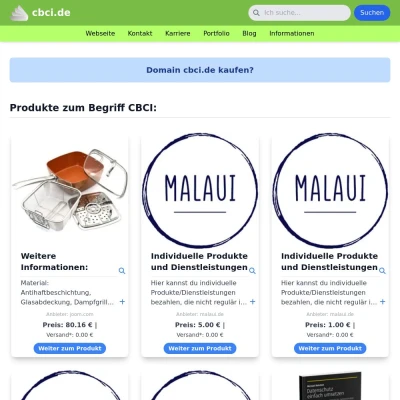 Screenshot cbci.de