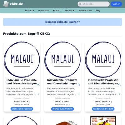 Screenshot cbkc.de