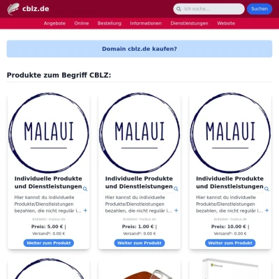 Screenshot cblz.de