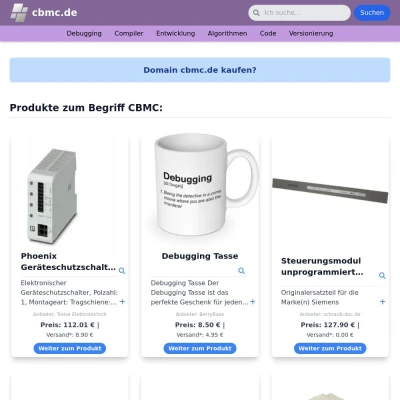 Screenshot cbmc.de