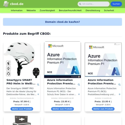 Screenshot cbod.de