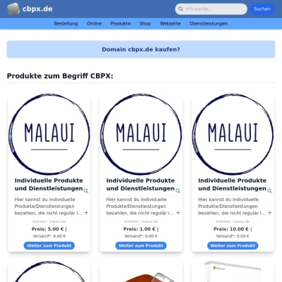 Screenshot cbpx.de