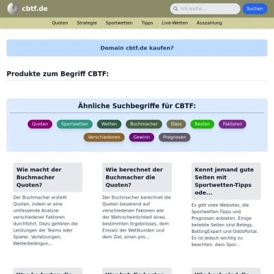 Screenshot cbtf.de