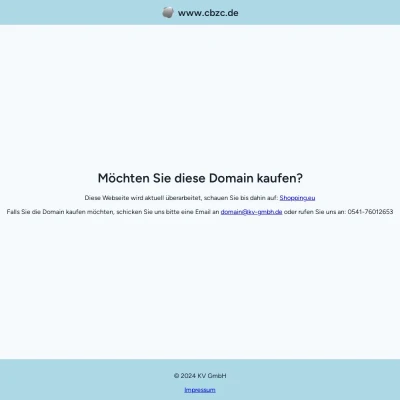 Screenshot cbzc.de