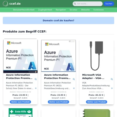 Screenshot ccef.de