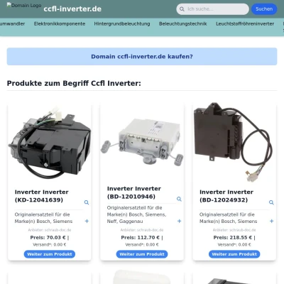 Screenshot ccfl-inverter.de