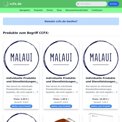 Screenshot ccfx.de