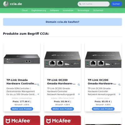 Screenshot ccia.de