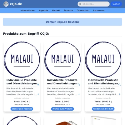 Screenshot ccjo.de