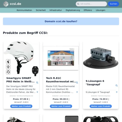 Screenshot ccsi.de