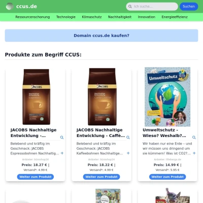 Screenshot ccus.de