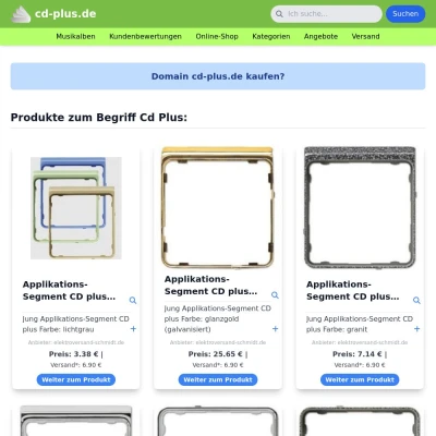 Screenshot cd-plus.de