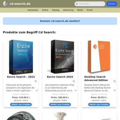 Screenshot cd-search.de