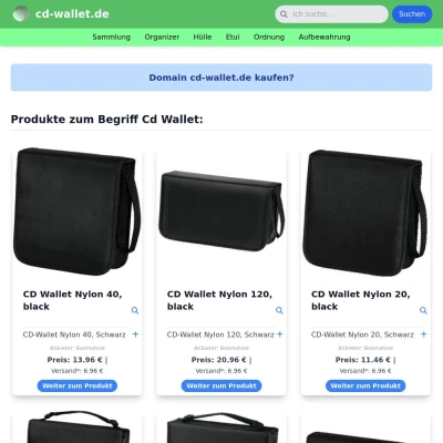 Screenshot cd-wallet.de
