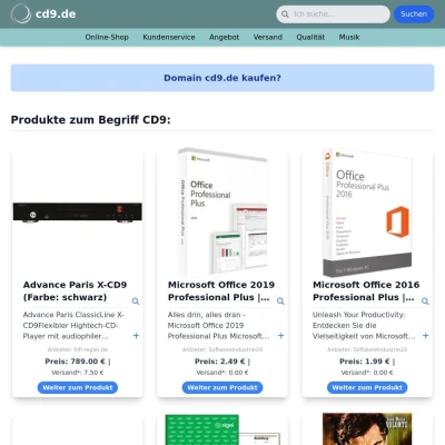 Screenshot cd9.de