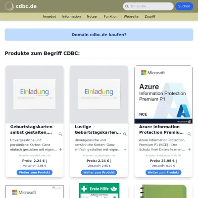 Screenshot cdbc.de