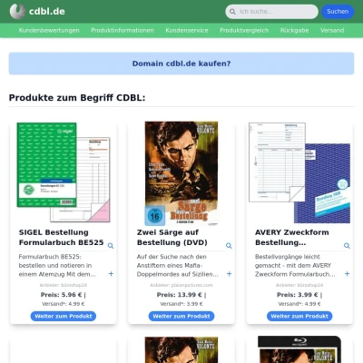 Screenshot cdbl.de