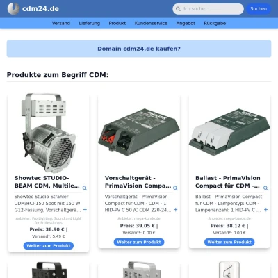 Screenshot cdm24.de