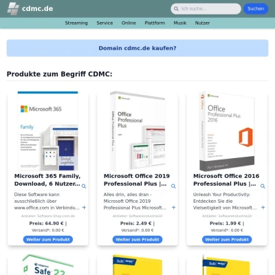 Screenshot cdmc.de