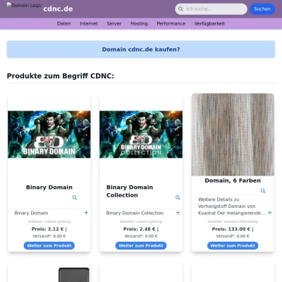 Screenshot cdnc.de
