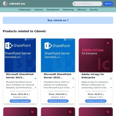Screenshot cdonet.eu