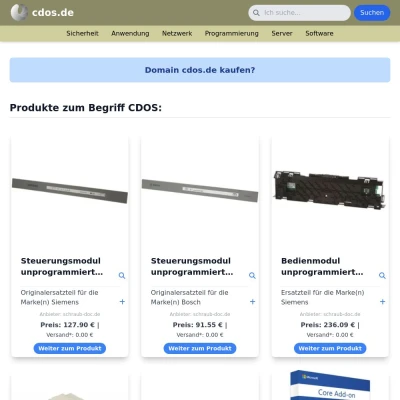 Screenshot cdos.de