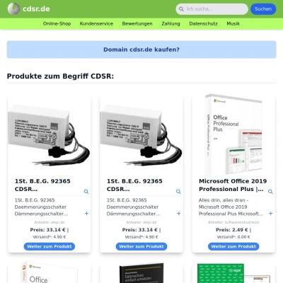 Screenshot cdsr.de