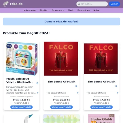 Screenshot cdza.de