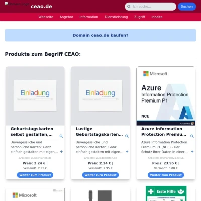 Screenshot ceao.de