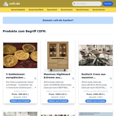 Screenshot cefr.de