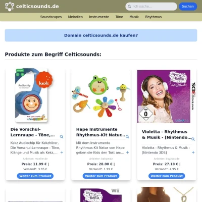Screenshot celticsounds.de