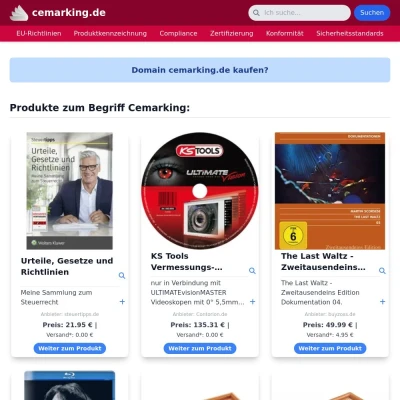 Screenshot cemarking.de