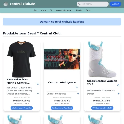 Screenshot central-club.de